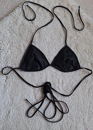 Топ из экокожи