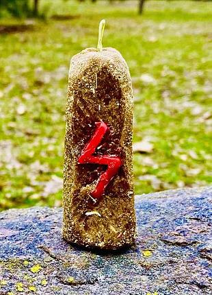 Успех  во всех начинаниях! 🕯️свеча с руной  «соулу» !