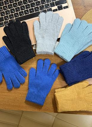 Перчатки вязка мальчик