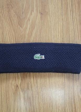 Унисекс повязка на голову винтаж шерсть vintage lacoste headband
