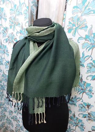 100%натуральный шелк! новенький стильный натуральный мужской шарф кашне