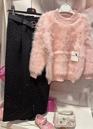 Мега мягенька кофта з альпаки з прикрасами