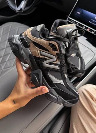Жіночі кросівки new balance 9060 black/brown / smb+ 🔗
