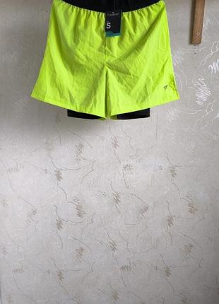 Спортивні шорти 2 в 1 (+підшиті велосипедки) workout