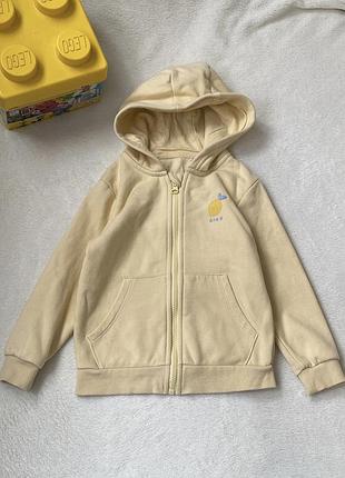 Кофта з капюшоном на 3-4 роки тепла на зіпі