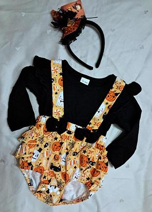 Боді і обруч на хелувін  12-18 м