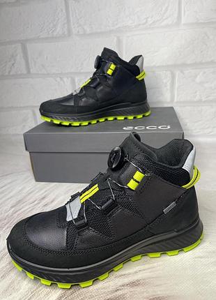 Шкіряні черевики ecco exostrike з gore-tex, оригінал