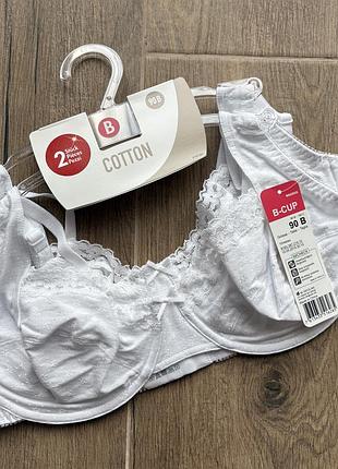 Набор бюстгальтеров из 2 штук, 90 в, хлопок