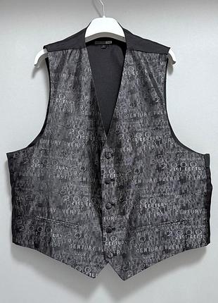 George жилет - xl • 54 - серебристо серый - 814738 - мужская классическая жилетка костюмная ж54