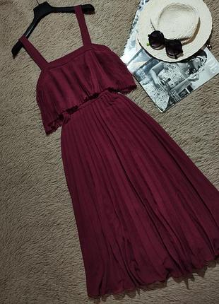 Гарна сукня міді плісе/плаття/ сарафан