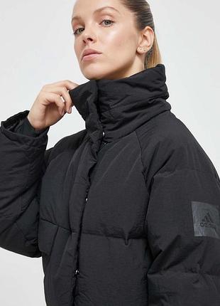 Зимова жіноча пух перо куртка adidas big baffle