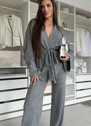 Жіночий стильний теплий костюм з ангори 755 in