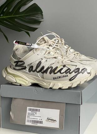 Трендові кросівки унісекс track signature white