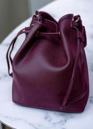 Модная сумка мешок экокожа