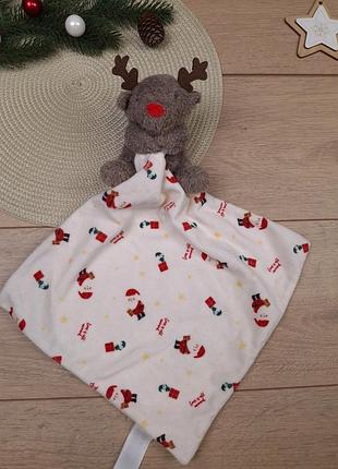 Игрушка комфортер новогодняя primark велюровый платок олень
