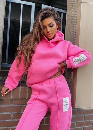 Костюм рожевий на флісі без катишок