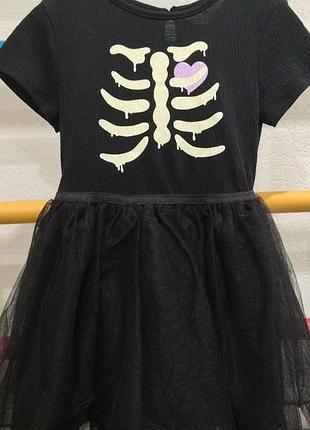 Платье карнавальное на хеллоуин, р. 110/116