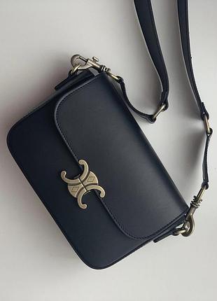 Шкіряна жіноча сумочка крос боді