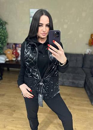 Костюм трійка з жилеткою турція 44-58