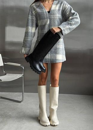 Чоботи труби натуральна шкіра