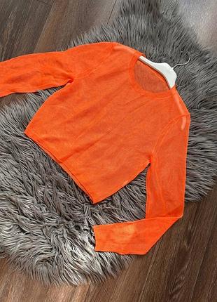 Стильний яскравий топ кроп сітка прозорий