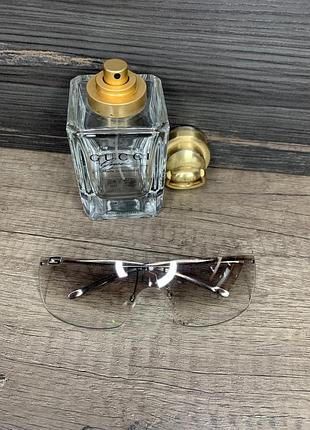 Дизайнерские солнцезащитные очки gucci aviator — коричневые градиентные с серебристой оправой