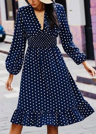 🔥стильное платье в горох🌻 shein