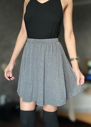 Базова сіра спідниця-сонце від missguided