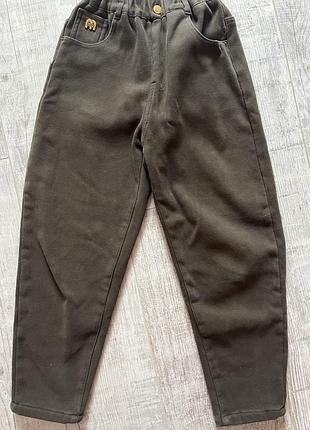 Джинси утеплені, мом, штани