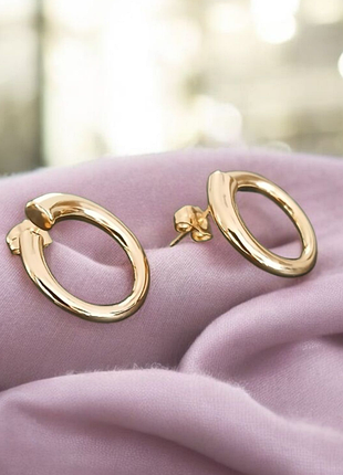 Новые серьги,медическая сталь, серьги кольца, бренда "nizhelly jewelry".