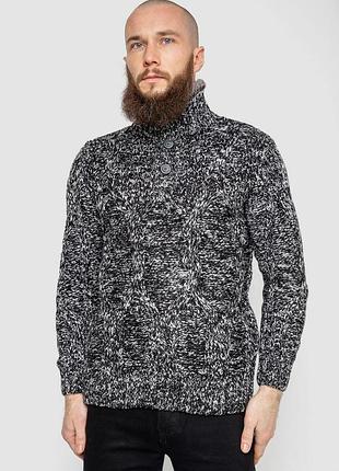 Светр чоловічий, колір чорно-білий