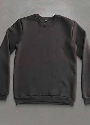 Свитшот классический, черный, турецкая трехнить на флисе. опт. от 5шт.