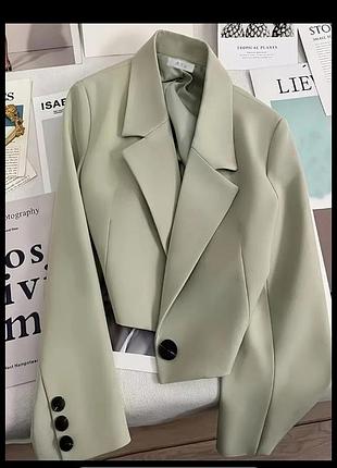 Пиджак оливковый💚