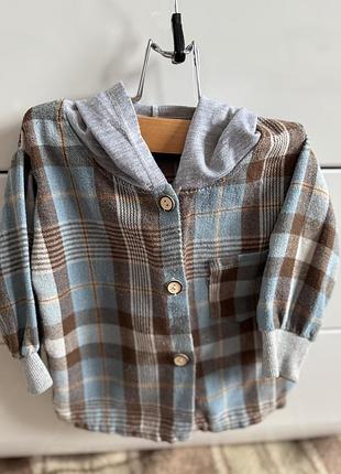 Стильна дитяча рубашка для хлопчика на 12-18 міс (можна довше)