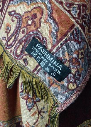 Новый!палантин большой шарф кашемир шелк шерстяной pashmina2 фото