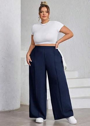 Широкие брюки палаццо xxl-xxxl