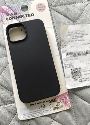 Черный матовый чехол на айфон 13