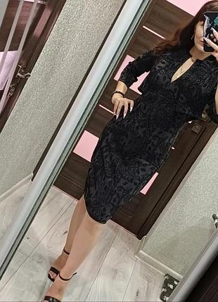 Черное платье + накидка