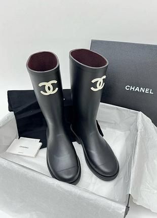 Чоботи резинові чорні