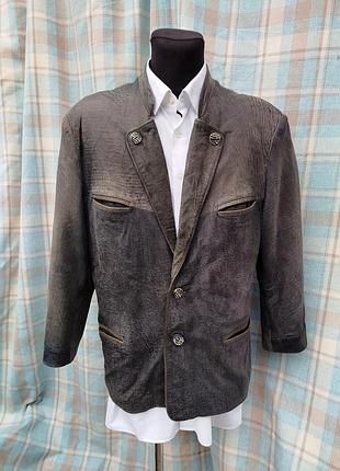 Куртка кожаная мужская охотника, р. 50-52. австрия.