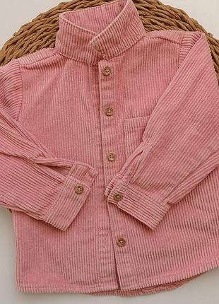 Вельветова рубашка 9-12 міс