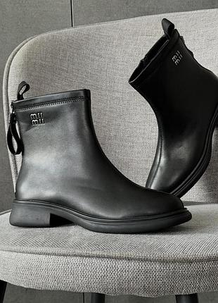 Натуральна шкіра черевики на флісі демісезон жіночі