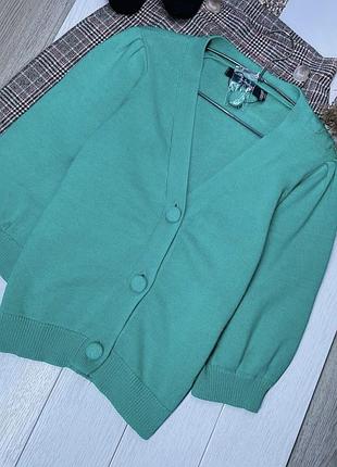 Новий в’язаний джемпер m vero mods джемпер з об’ємними рукавами в’язана кофта на ґудзиках з v вирізом