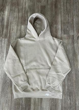 Чоловіча бежева кофта з капюшоном худі