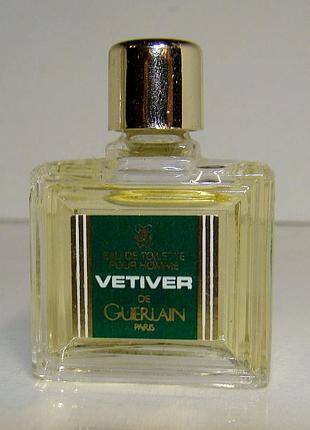 Мініатюра guerlain vetiver. оригінал. вінтаж.