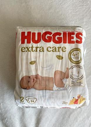 Huggies extra care. розмір 2