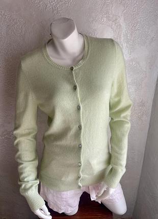 Кардиган , салатовый , кашемир