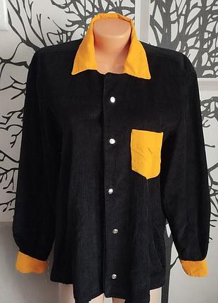 Женская вельветовая рубашка