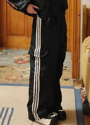 Нові штани карго з лампасами, матеріал плащівка