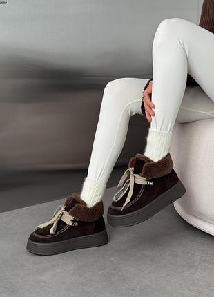 Замшевые теплосенькие сноубутсы